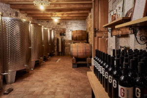 G house wine cellar in Karst, Slovenia.
