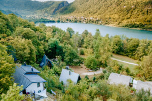 View of Boračko lake in Bosnia and Herzegovina.