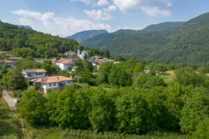 The town of Lazis in Italy.