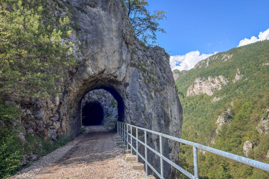 A new gravel cycling path on abandoned railway Ciro Trail.