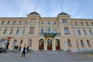 Train station in Nova Gorica, Slovenia.