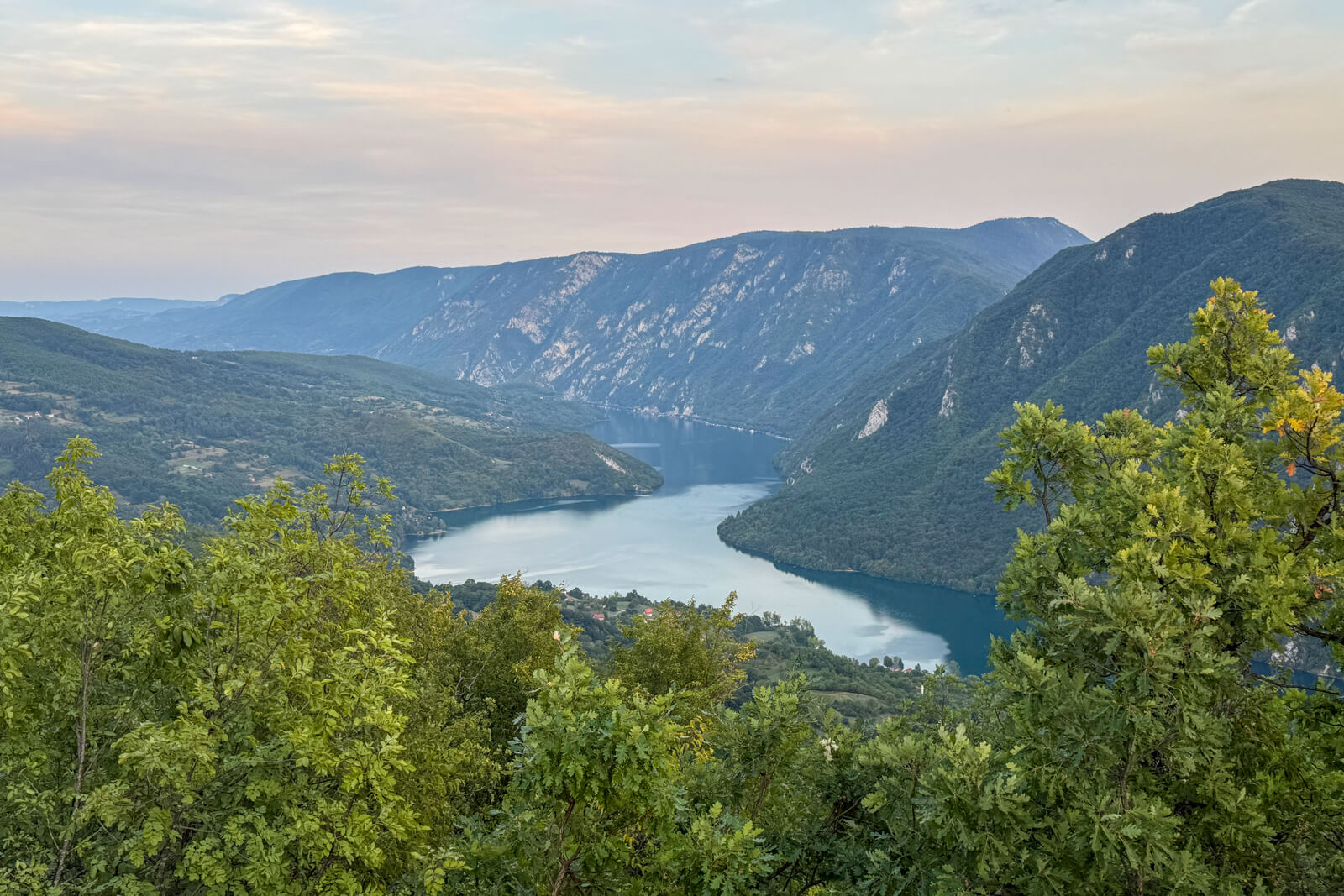 View on Drina river, Bosnia and Herzegovina, above Klotjevac, Trans Dinarica.
