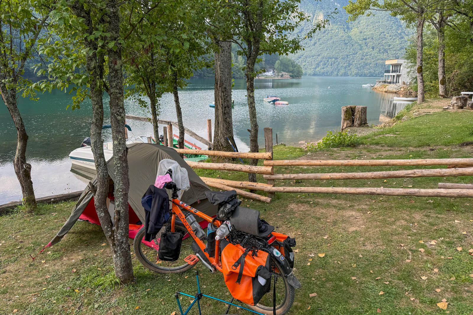 Camping on Trans Dinarica.