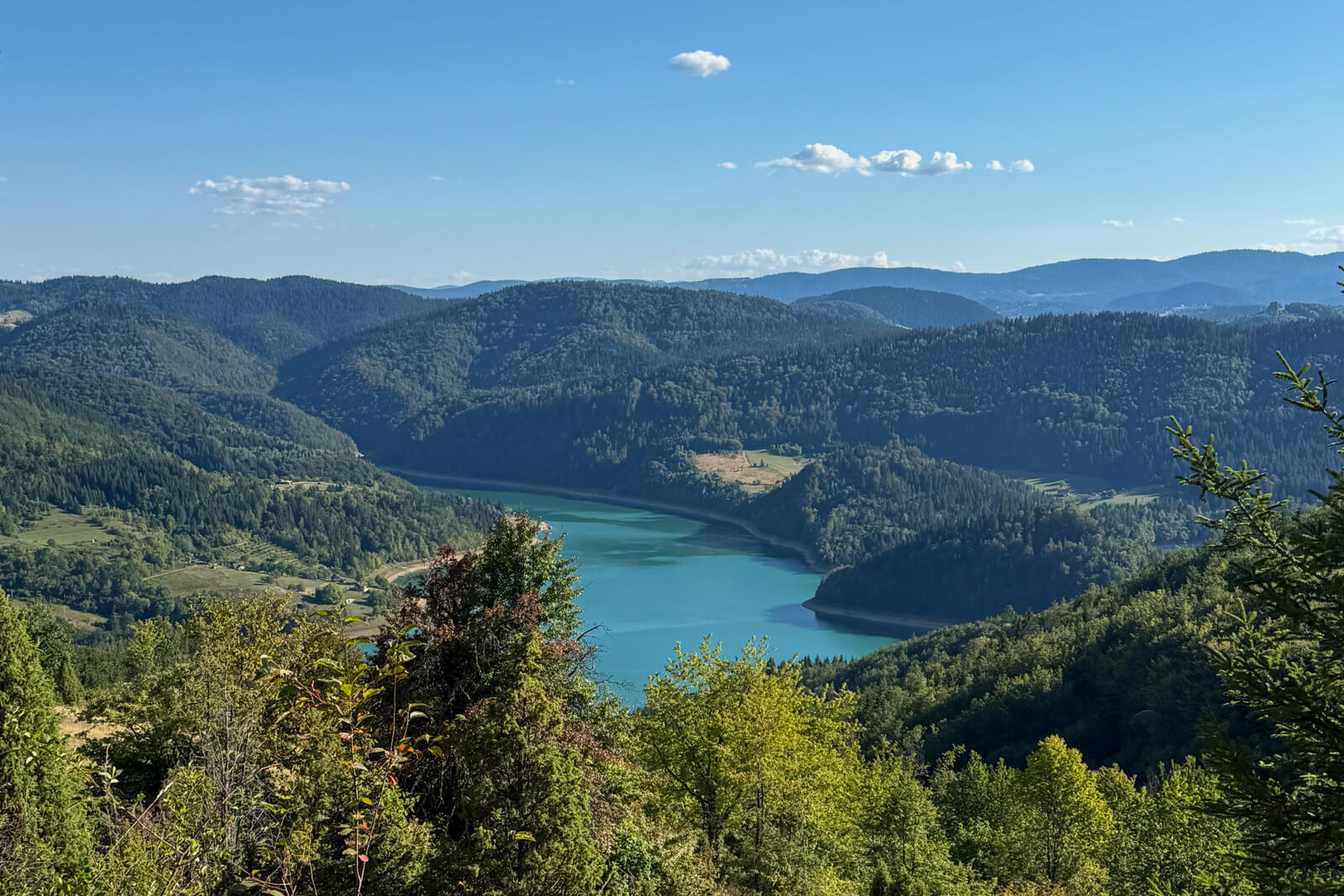View of lake on Trans Dinarica.