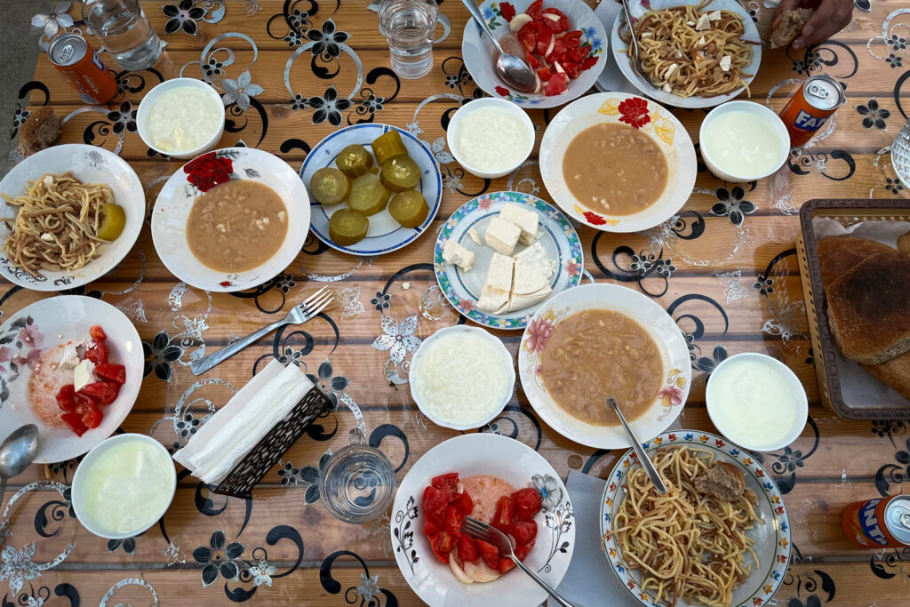 Local food in Albania.